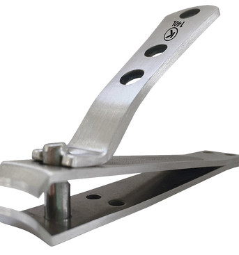 Clipprokohm Toenail Clipper For Thick Nails 4mm Wide Jaw Opening Curved Blades Stainless Steel