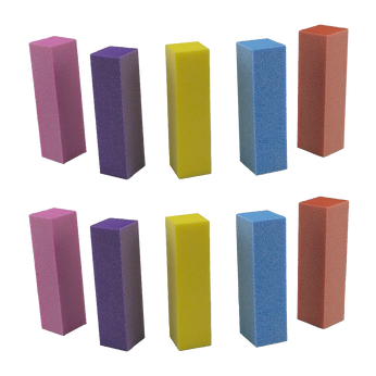 Yueton Pack Of 10 Buffing Sanding Buffer Block Files Pedicure Manicure Nail Art Tips Tool